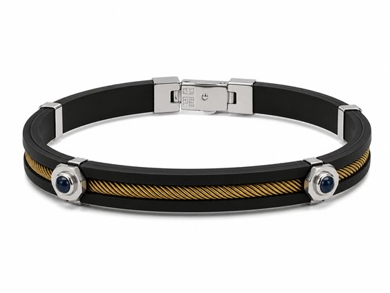 Bracciale Zancan Uomo in Oro Zaffiro EB103BG - EB103BG